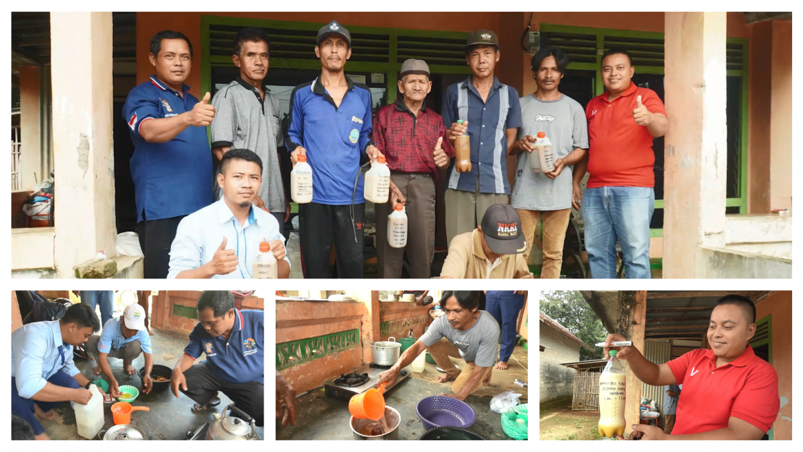 Pelatihan Pembuatan Pupuk Organik Cair (POC) di Perkom Karang Anyar